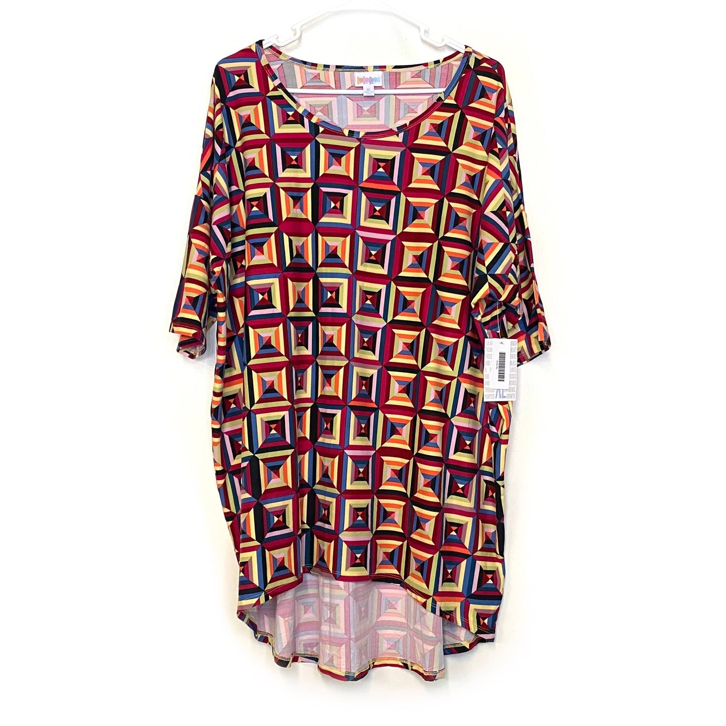 LuLaRoe | Irma Geometric S/s Top | Color: Multicolor | Size: XL | NWT