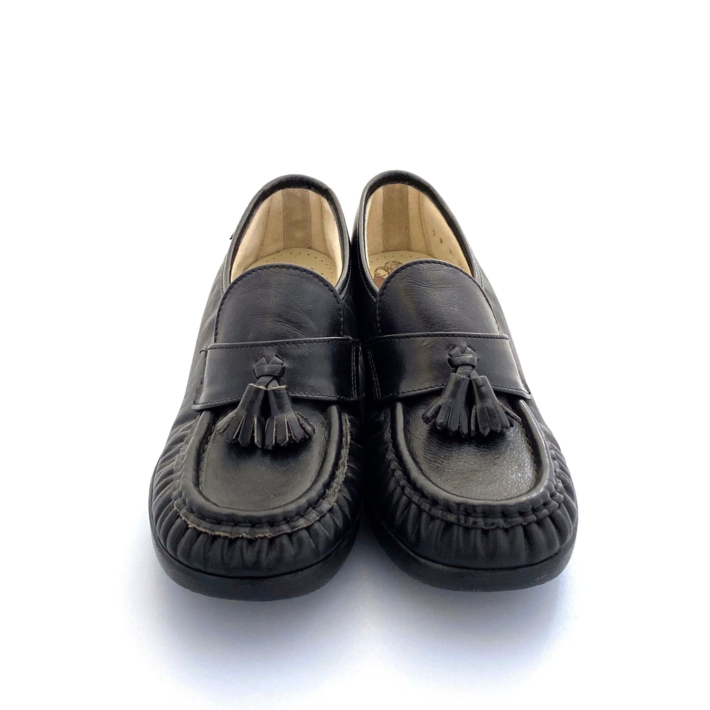 SAS Magic - Womens Tassel Loafers, Size 7N, Black Comfort Shoes Leather Lace Up NIB