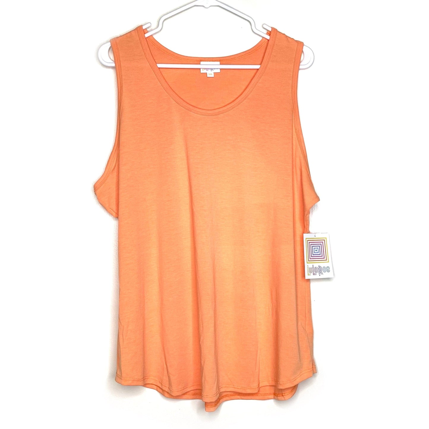 LuLaRoe | Solid Sleeveless Tank Top Shirt | Color: Sherbet Orange | Size: 3XL | NWT