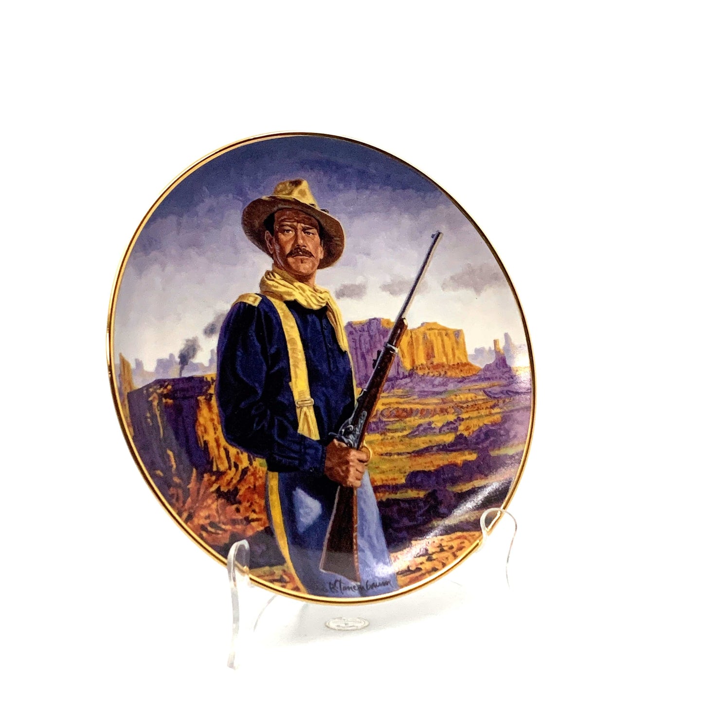 John Wayne | Hero Of The West | Franklin Mint Collectors Plates Series | 8 in.