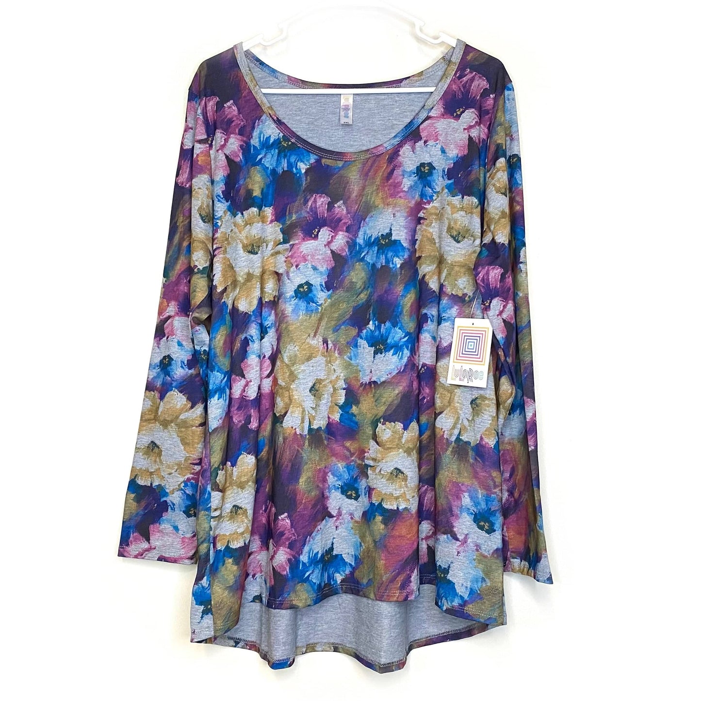 LuLaRoe | Floral Lynnae Top | Color: Multicolor | Size: 3XL | L/s | NWT