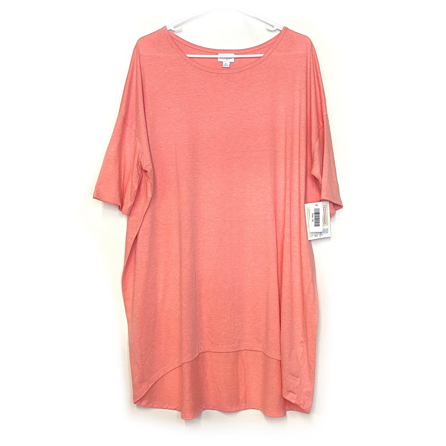 LuLaRoe | Peach Pink Irma Tunic Heather Top | Size: XL | S/s | NWT