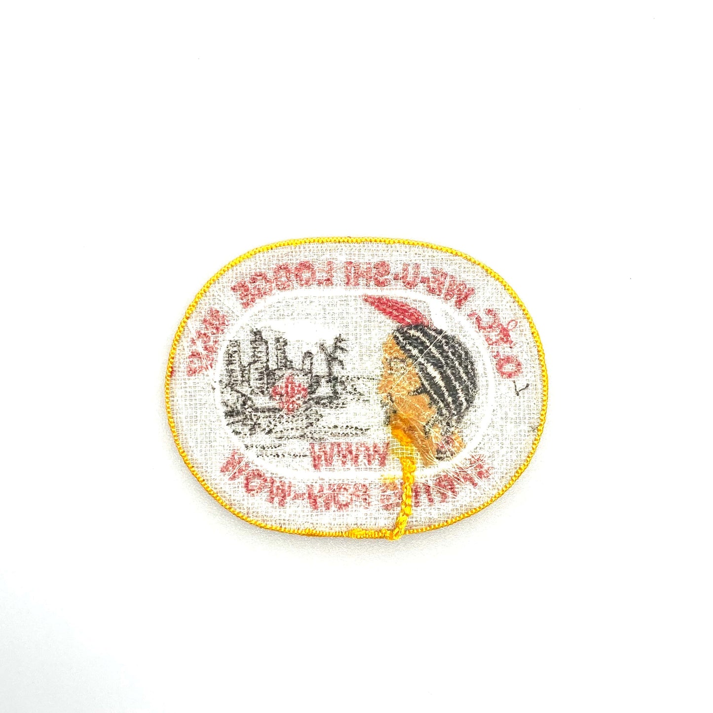 Vintage Boys Scouts of America “517 We-U-Shi Lodge Spring Pow-Wow” Badge Patch Oval NEW