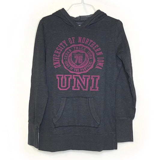gfs Coed Womens University of Northern Iowa Size L Gray Sweatshirt NCAA L/s EUC