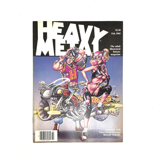 HEAVY METAL - Adult Illustrated Fantasy Erotic Magazine - February 1985