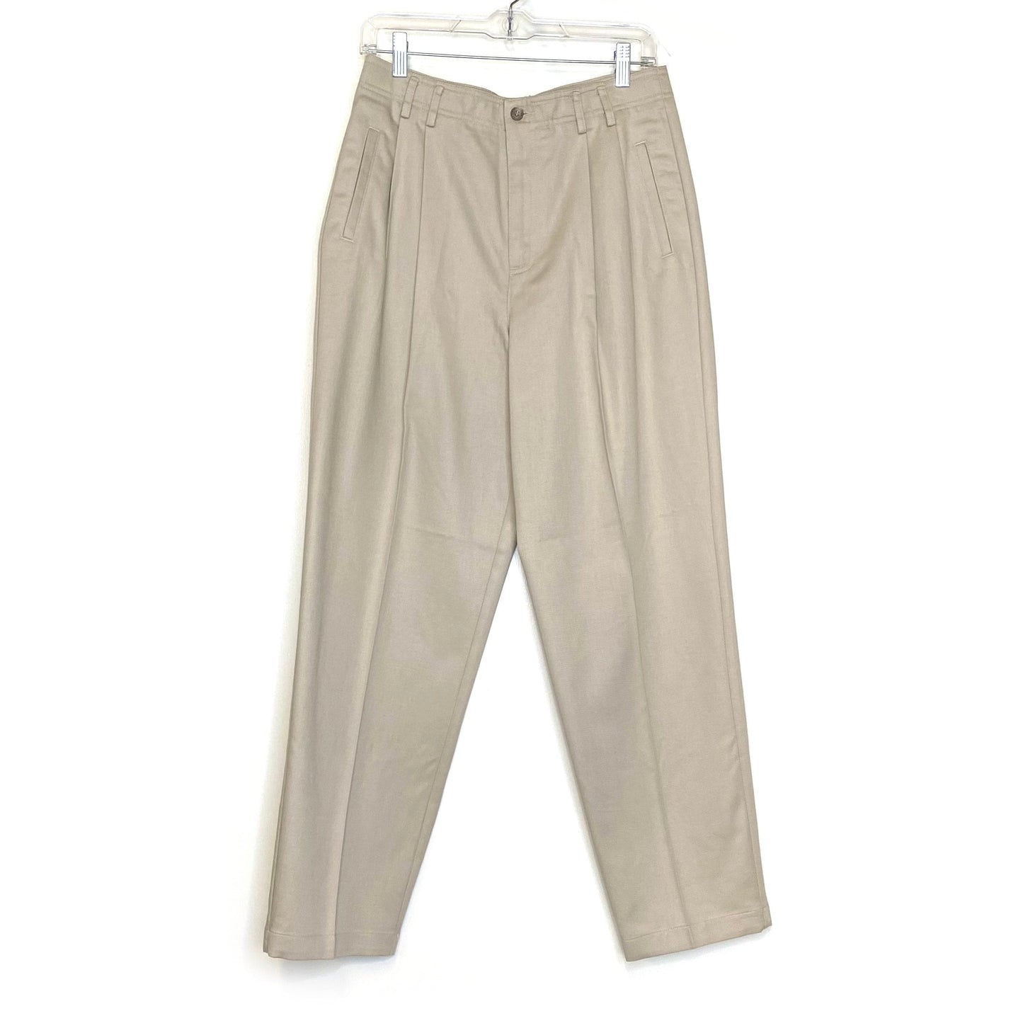 Liz Claiborne LizSport Womens Size 12 Petite Khaki Chino Pants Wrinkle-Free NWT