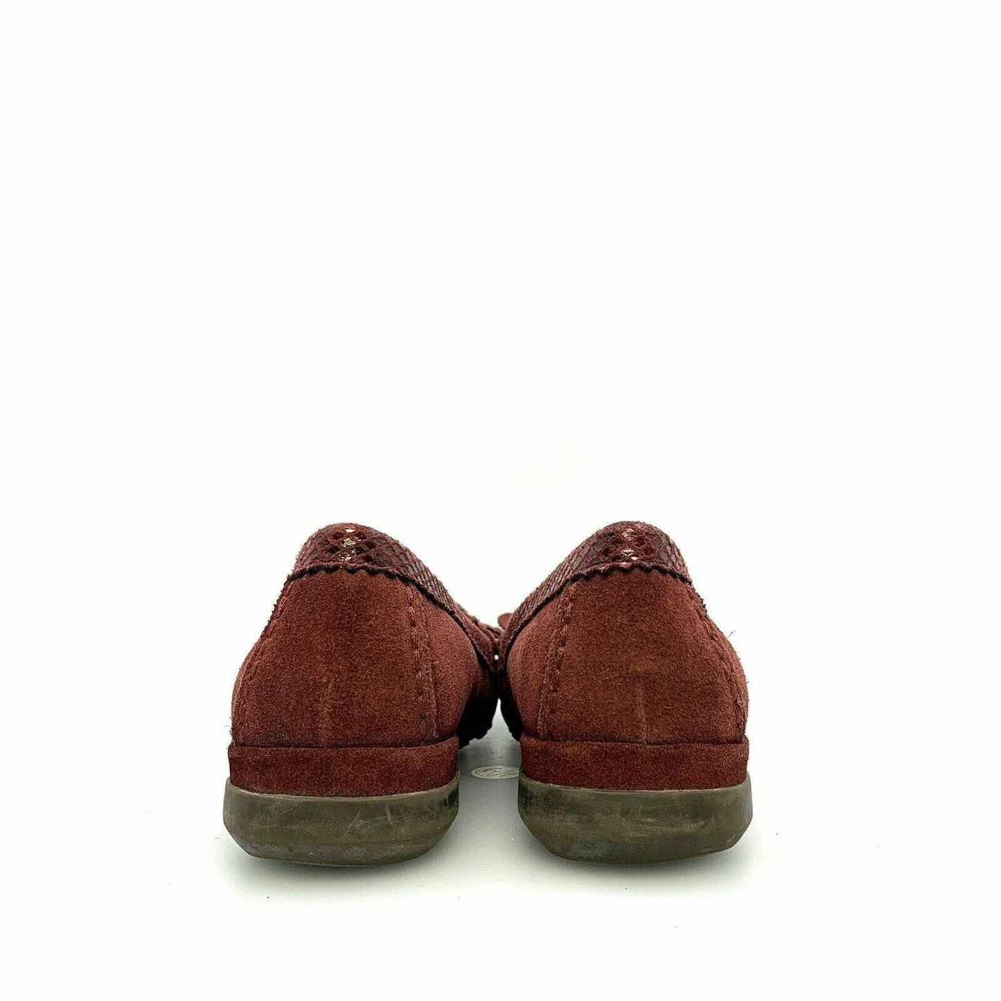 Naturalizer Womens Size 7.5N Brown Suede Leather Loafers Moccasin Flats Shoes