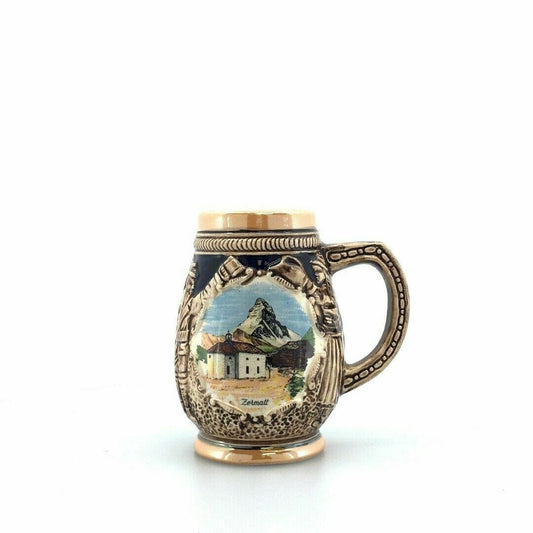 Zermatt Switzerland Hand Painted Souvenir Mug Cup Stein Collectible