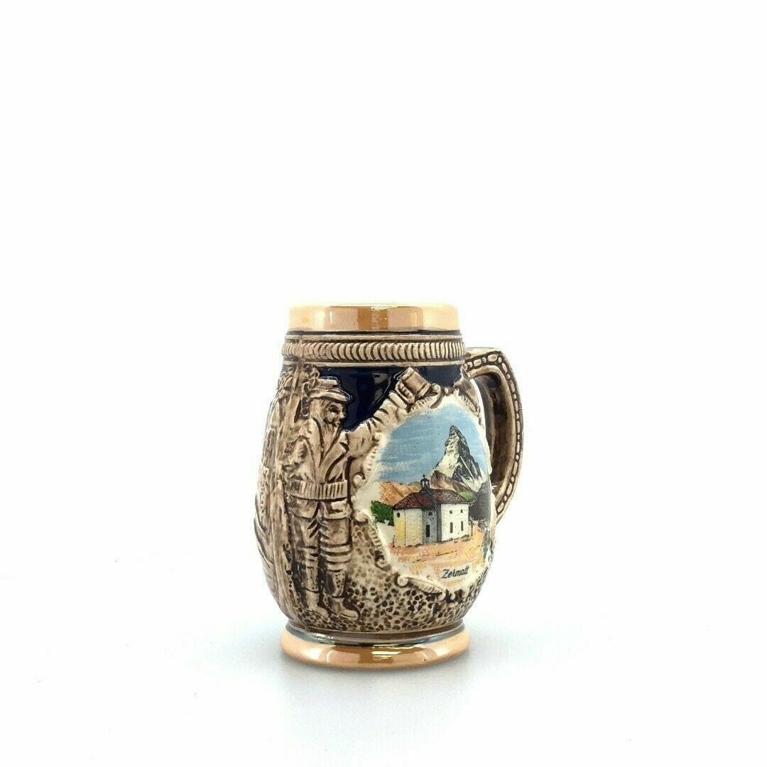 Zermatt Switzerland Hand Painted Souvenir Mug Cup Stein Collectible