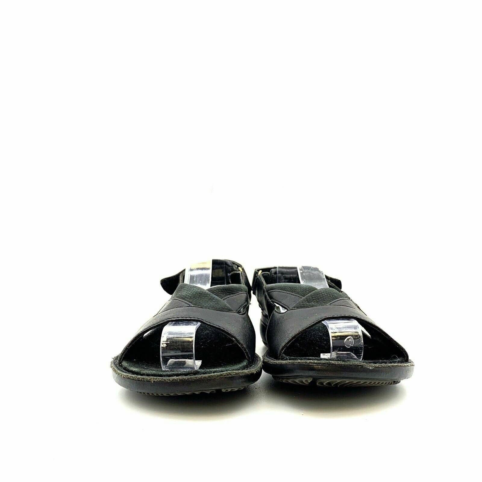 MIA Ladies Wedge Zip Back Cross Strap Sandals Black Womens Size 6.5 | eBay