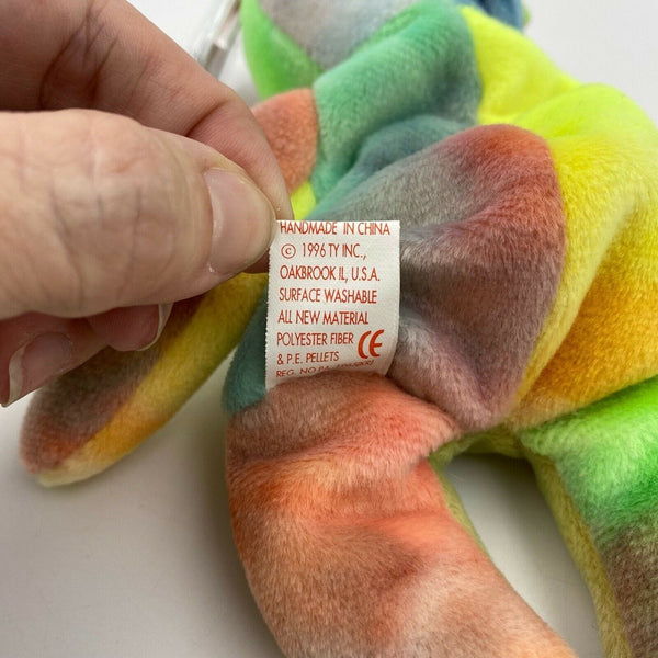 Ty Beanie Babies Peace Vintage Muted Tie Dye (1996) Mint