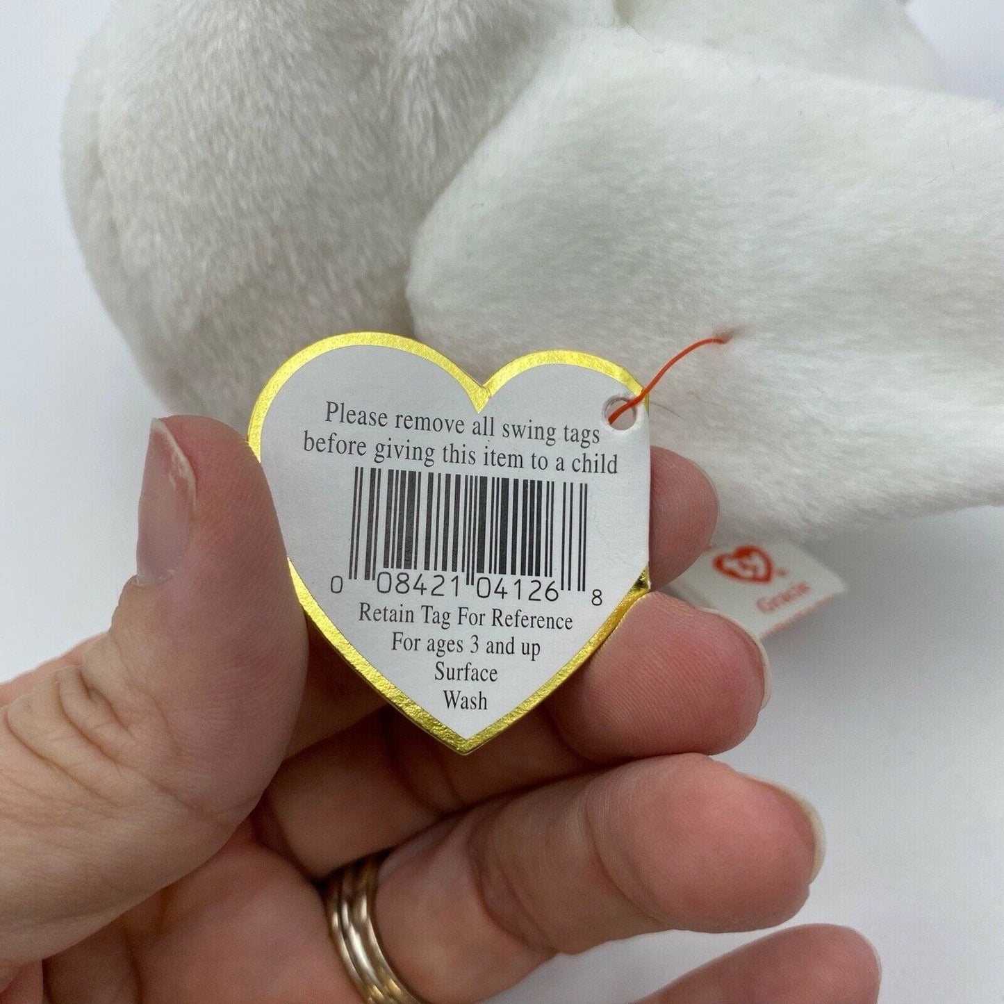 Ty Original Beanie Babies “Gracie” The Swan 1996 MINT Condition - Tag Errors