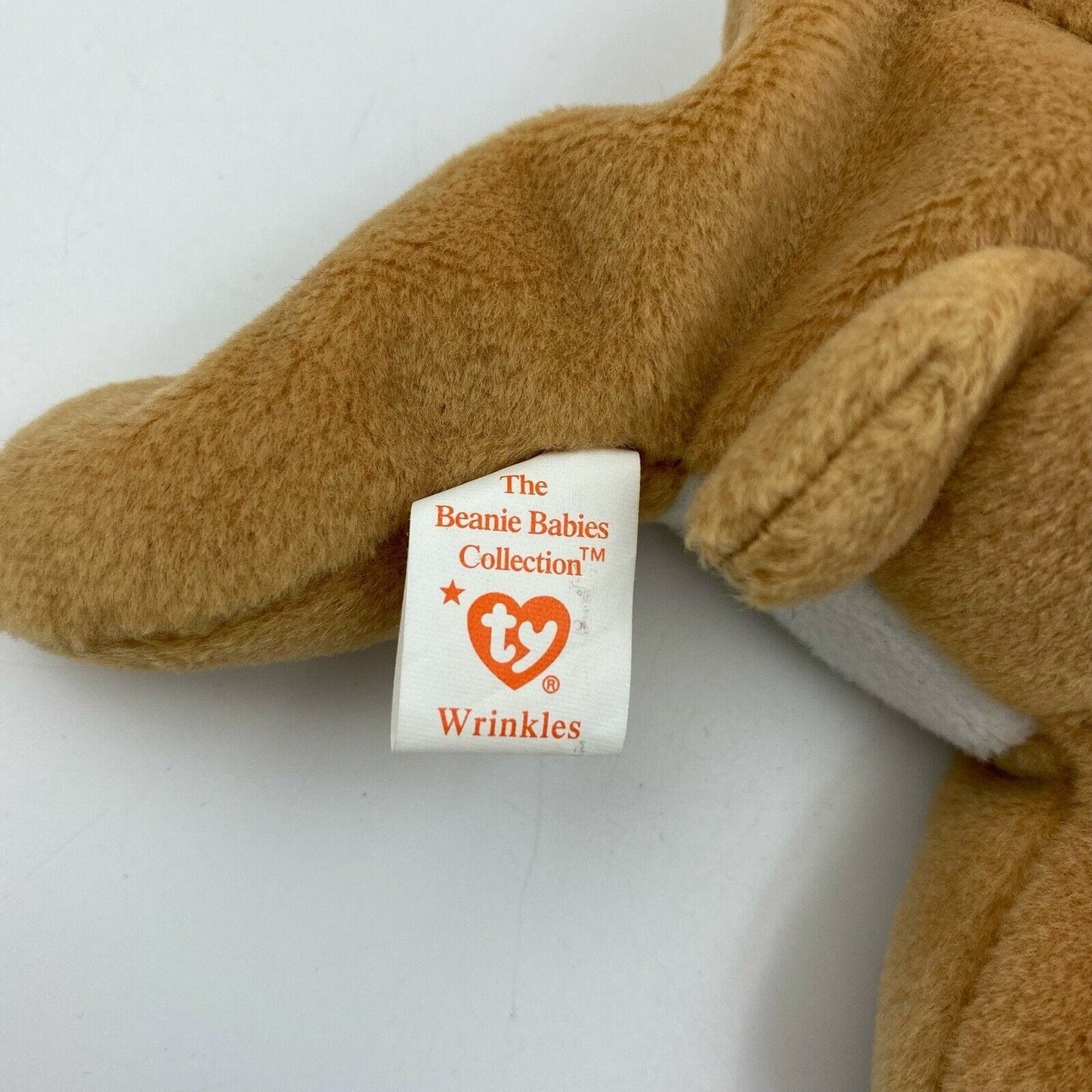 Ty Original Beanie Babies “Wrinkles” The Dog 1996 MINT Condition - Tag Errors