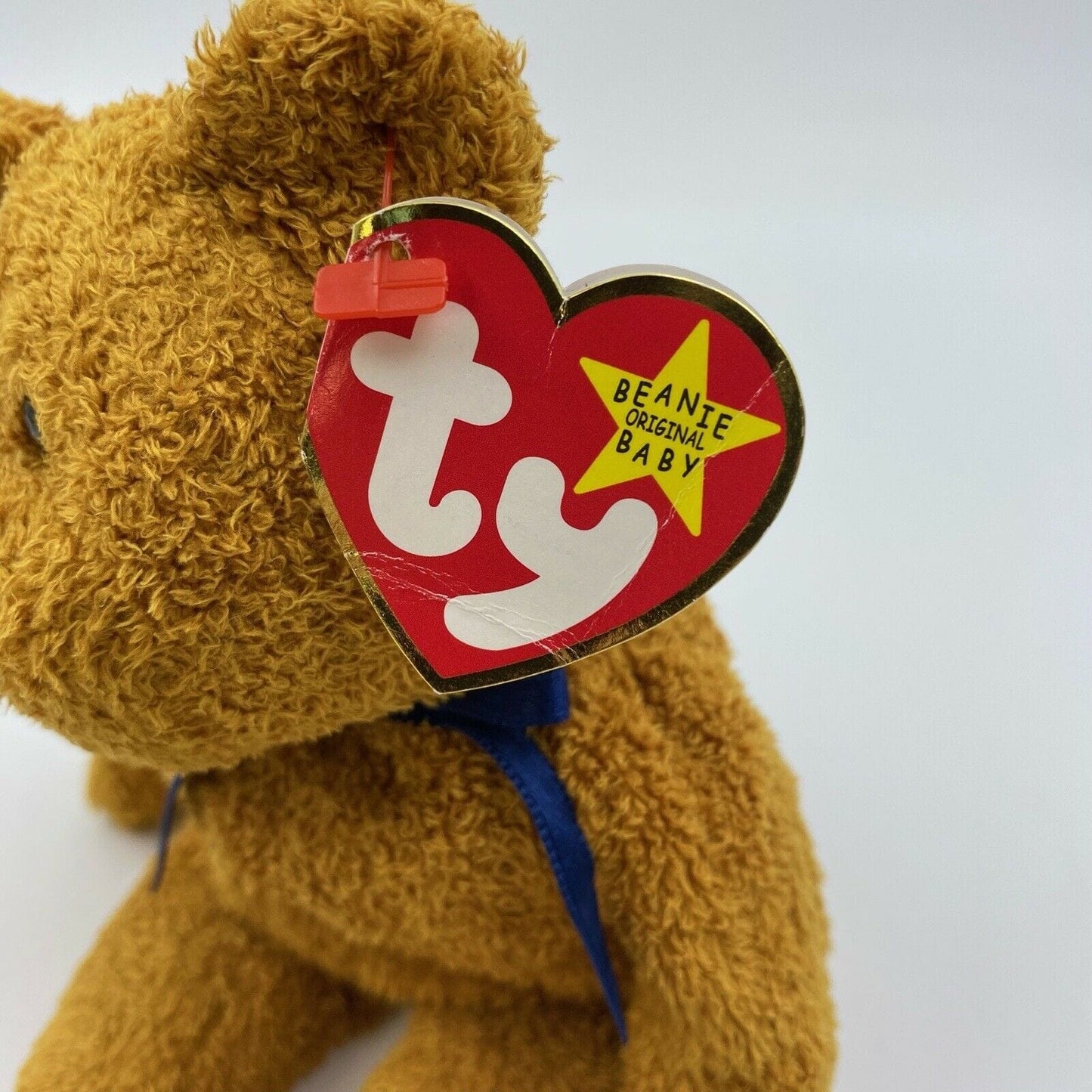 Ty Original Beanie Babies “Fuzz” The Bear 1999 EXCELLENT Condition - Tag Errors