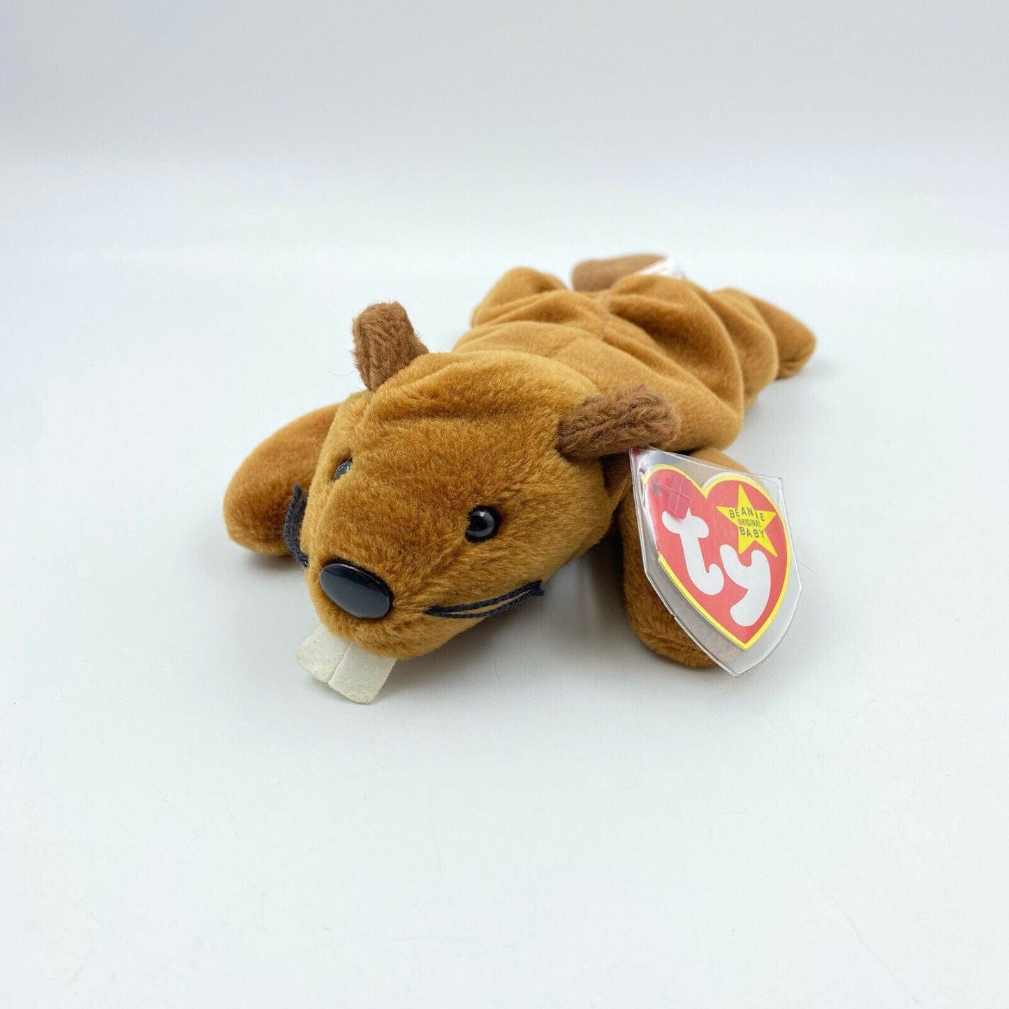 Ty Original Beanie Babies “BUCKY” The Beaver 1995 MINT Condition - Tag Error(s)