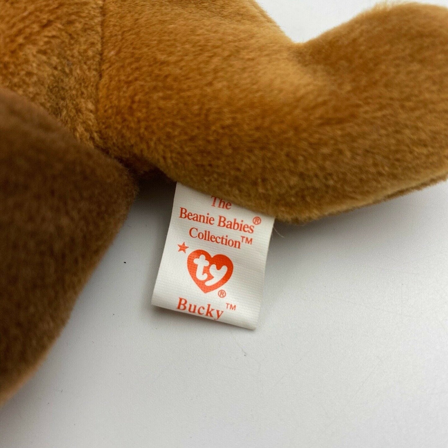 Ty Original Beanie Babies “BUCKY” The Beaver 1995 MINT Condition - Tag Error(s)