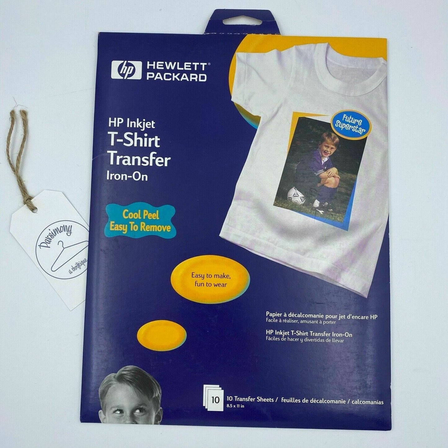 Hewlett-Packard HP Inkjet T-Shirt Transfer Iron On 8.5” X 11” 10 Transfer Sheets