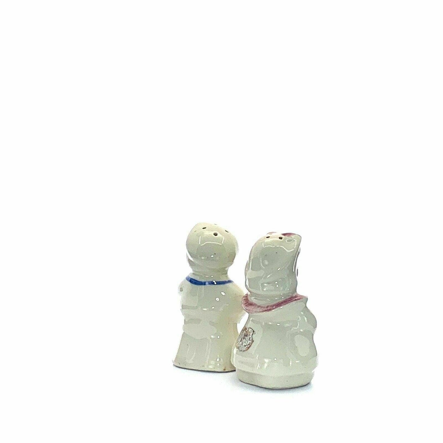 Vintage Ceramic Dutch Boy & Girl Salt & Pepper Shakers Set