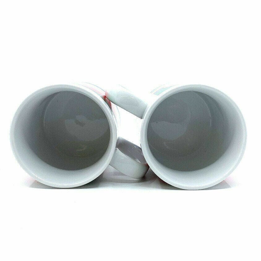 The Lindy Bowman Co Set Of 2 Ceramic Heart Love Coffee Mugs by Hazel Lincoln