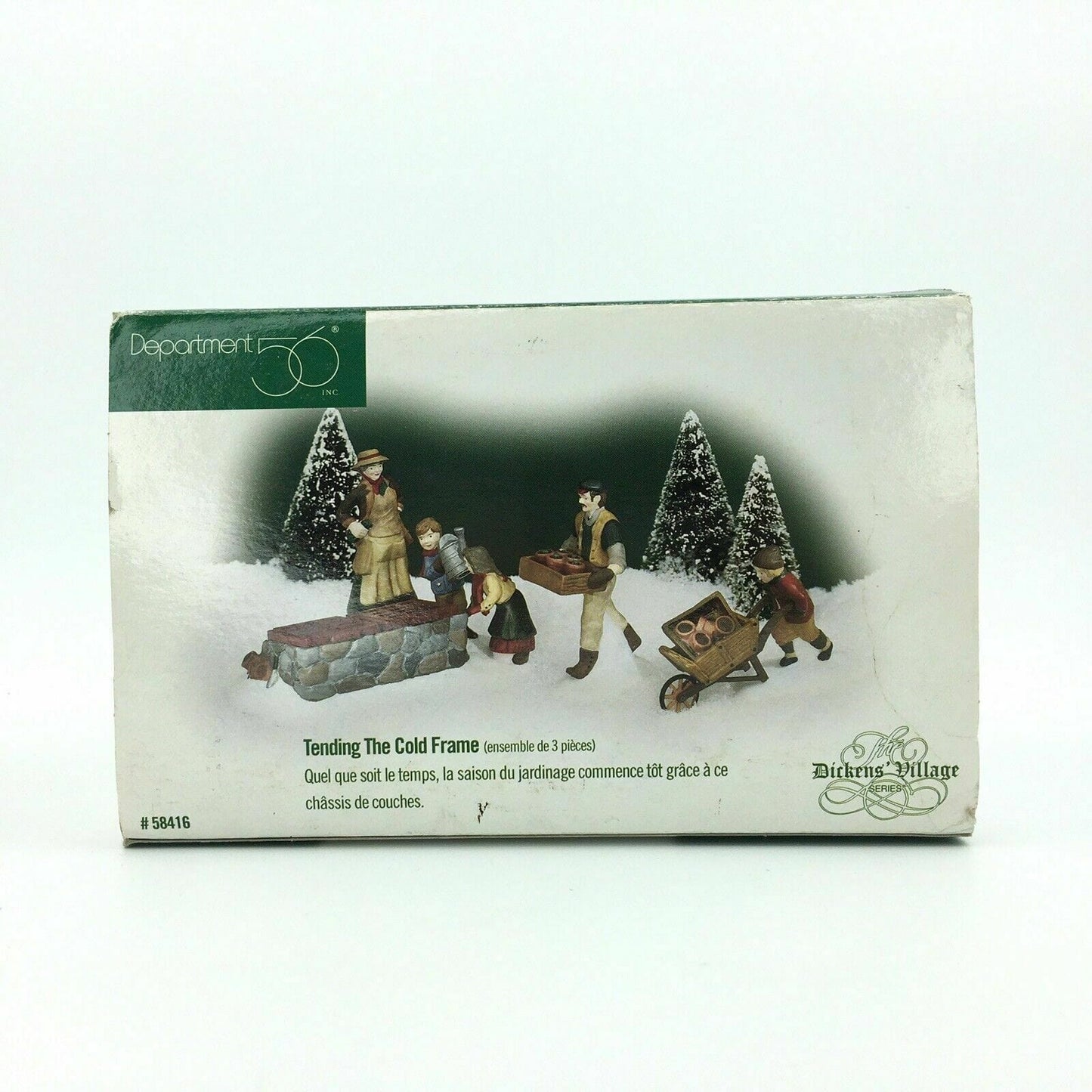 Dept 56 Dickens Village 1999 Tending The Cold Frame Table Accent #58416 RETIRED