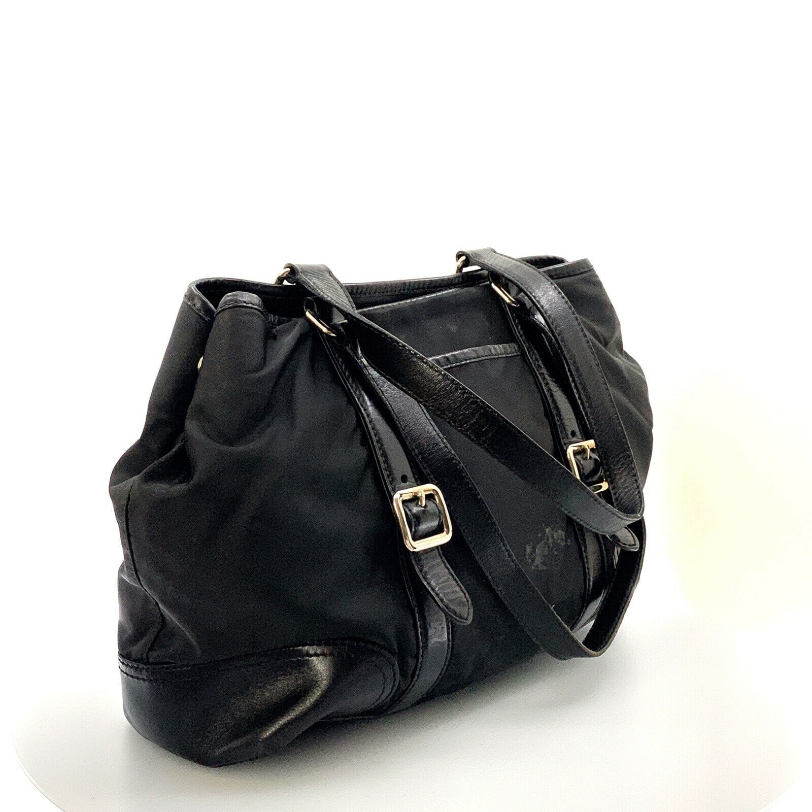 PRADA Monochrome Charms Embellished Saffiano Leather Crossbody Shoulder Bag  | eBay