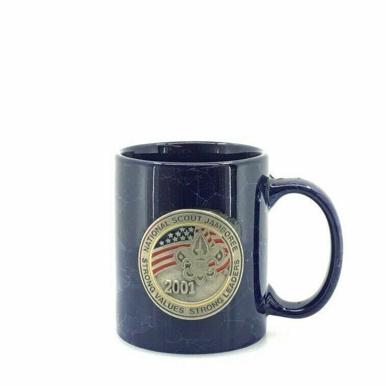 National Scout Jamboree 2001 Coffee Cup Blue Marbled 12 Oz