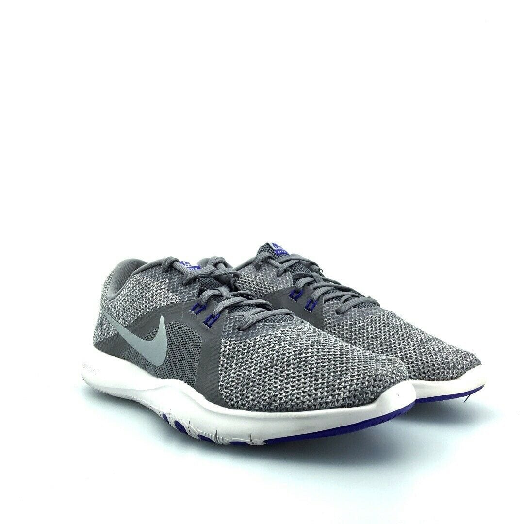 Nike Womens Training Flex TR 8 Athletic Shoes, Gray / Purple - Size 11