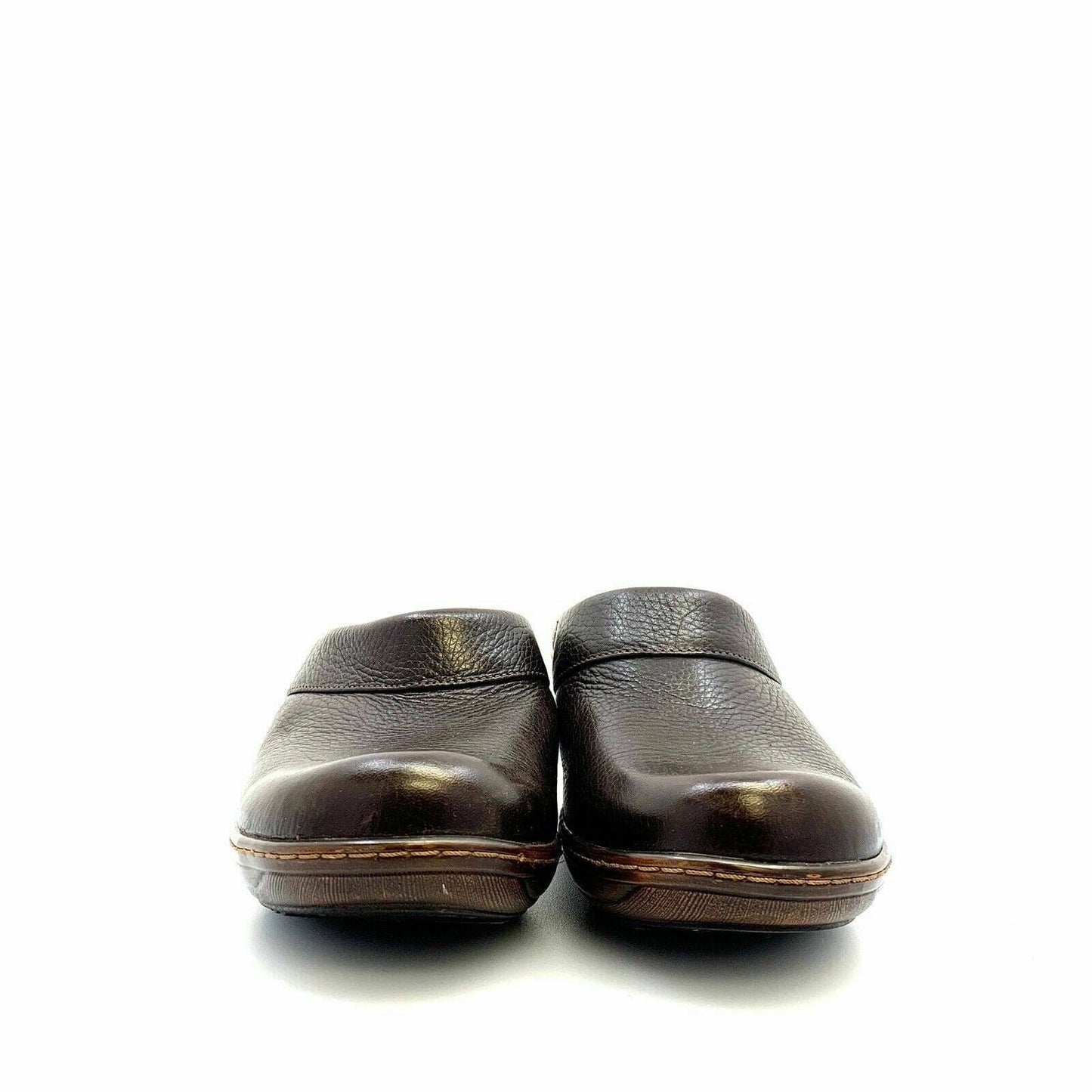 Soft Walk Womens Murietta Leather Comfort Shoes Clogs, Brown - Size 8.5M