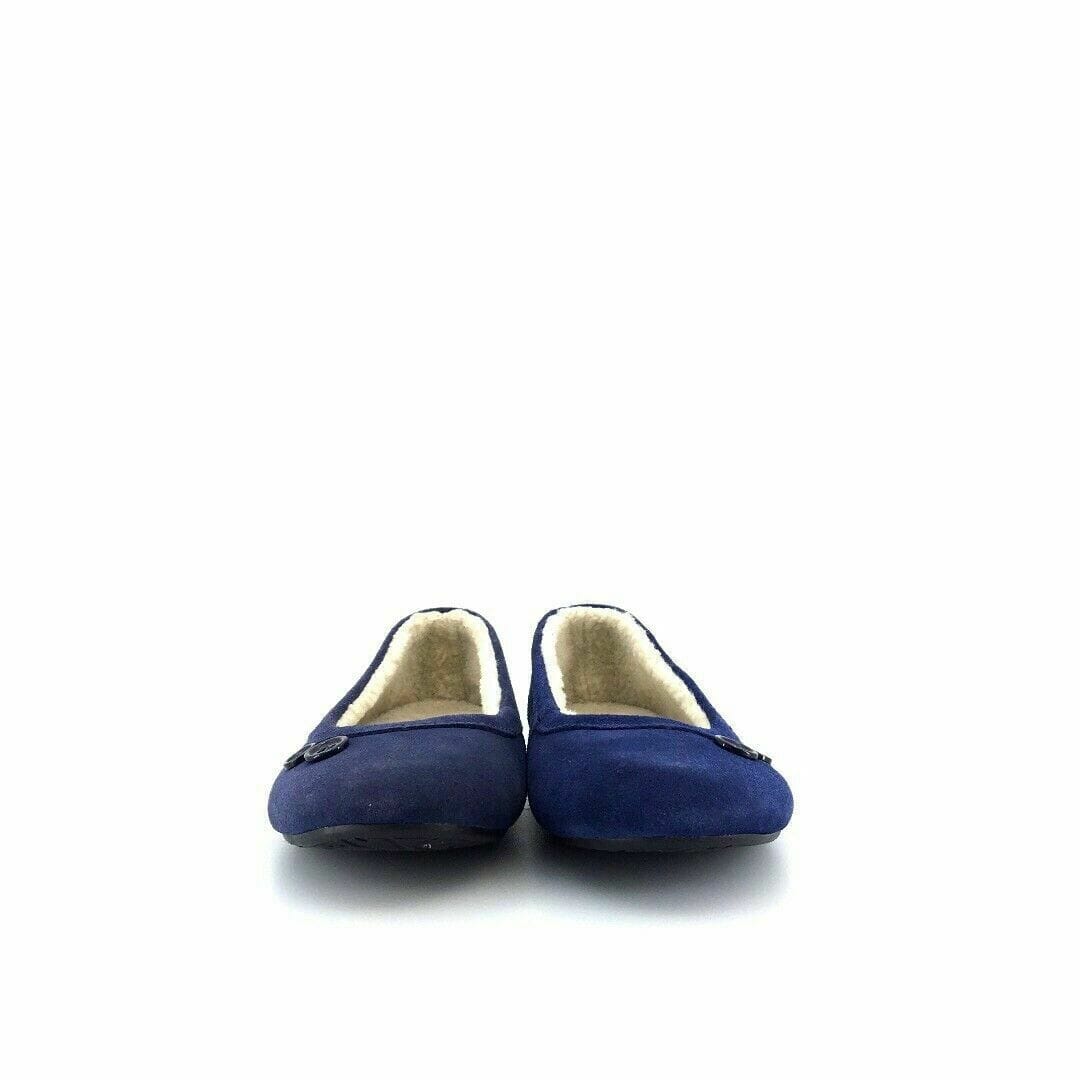 Melrose Avenue Womens Size 6 Blue Ballet Flats Slippers Shoes Comfort