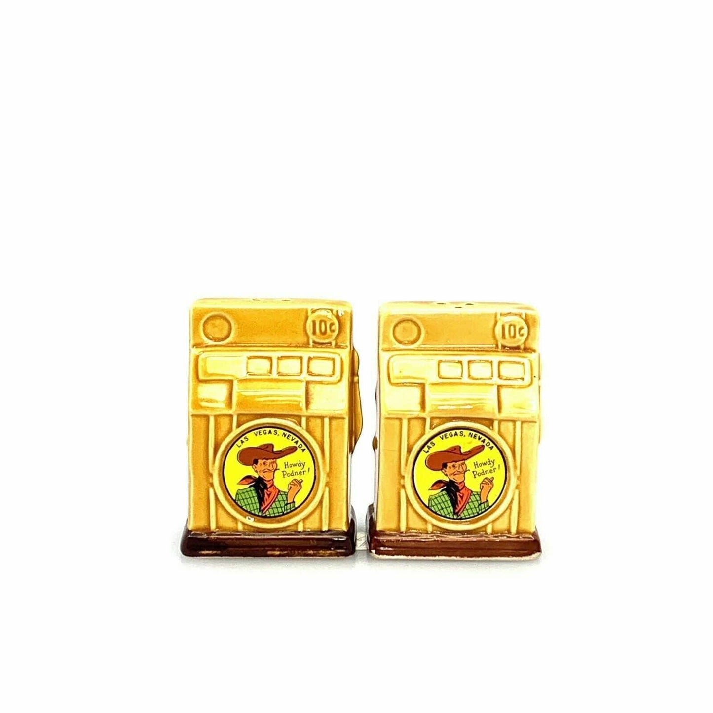 Las Vegas Nevada Slot Machine Novelty Salt And Pepper Shakers Set Ceramic