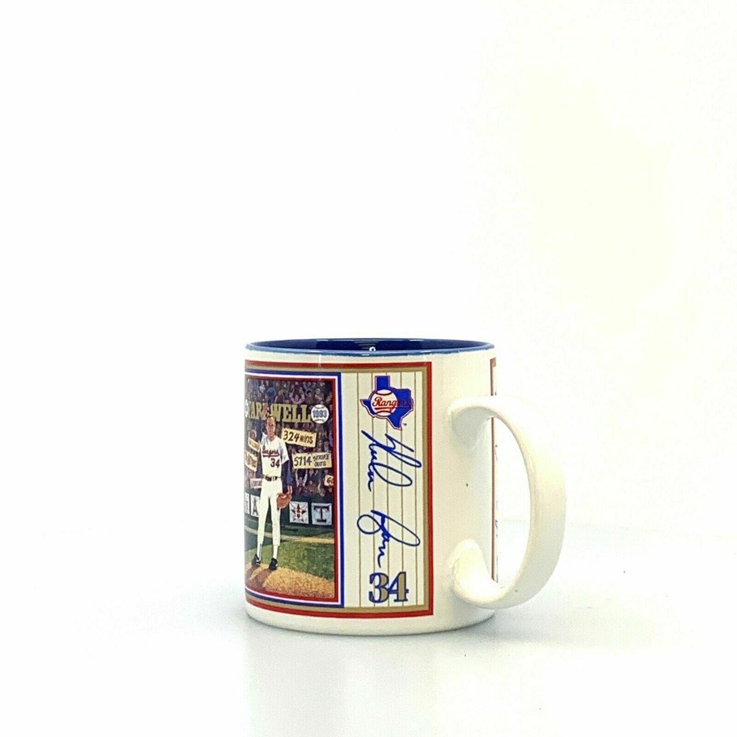 Vintage Nolan Ryan MLB Superstar Collectors Coffee Cup Mug Sports Impressions NIB