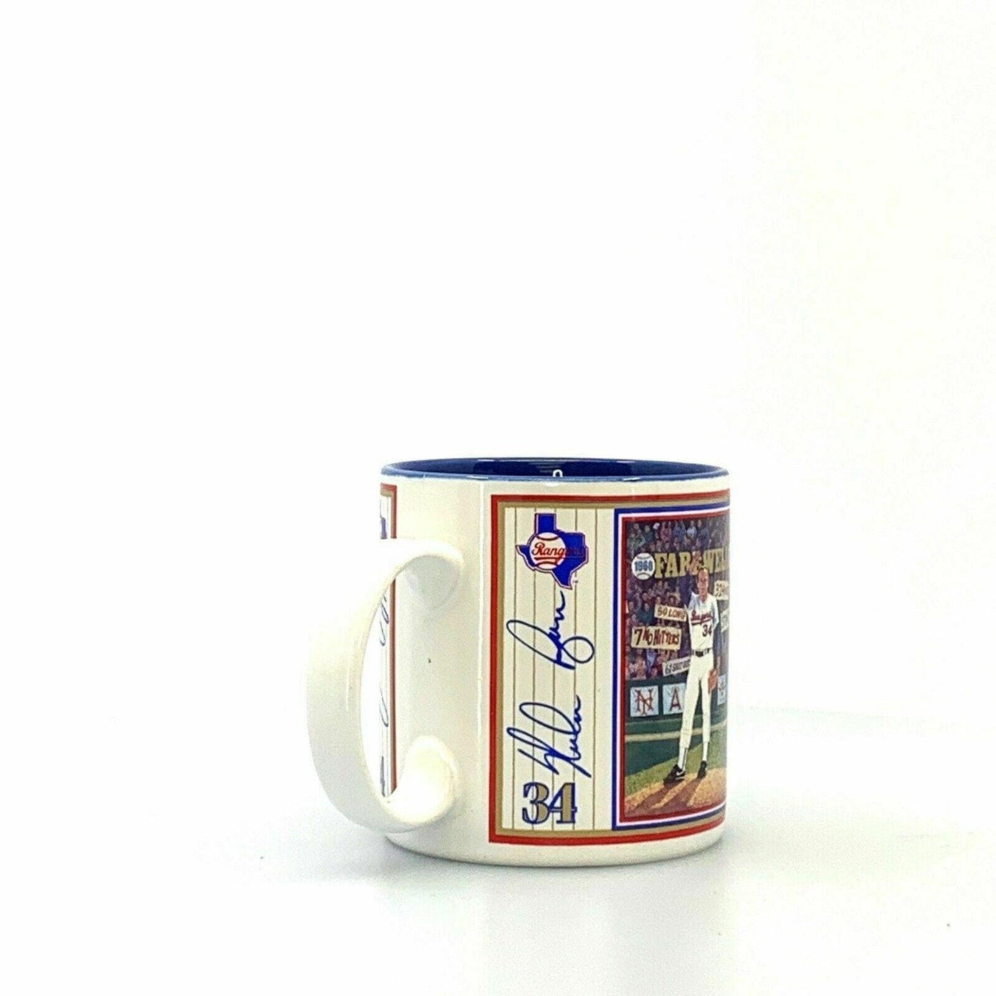 Vintage Nolan Ryan MLB Superstar Collectors Coffee Cup Mug Sports Impressions NIB