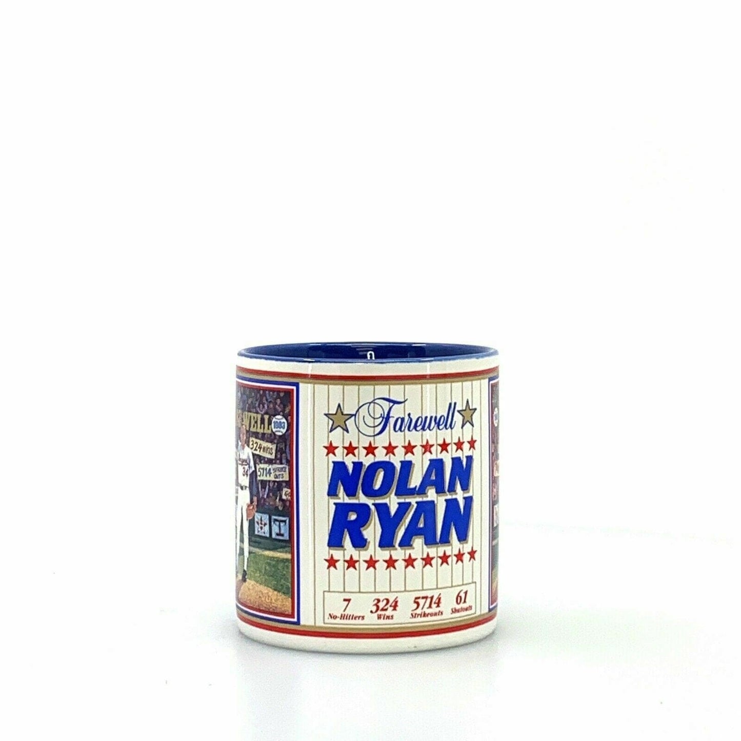 Vintage Nolan Ryan MLB Superstar Collectors Coffee Cup Mug Sports Impressions NIB