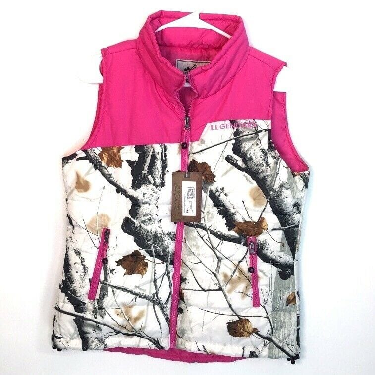 Legendary Whitetails Womens Size Small Pink Vest Hightail Outfitter Deer Gear