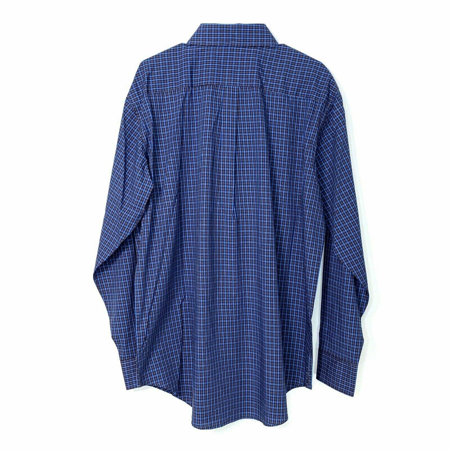 Panhandle Select Mens Size XL Blue Check Dress Shirt Button Down Long Sleeve