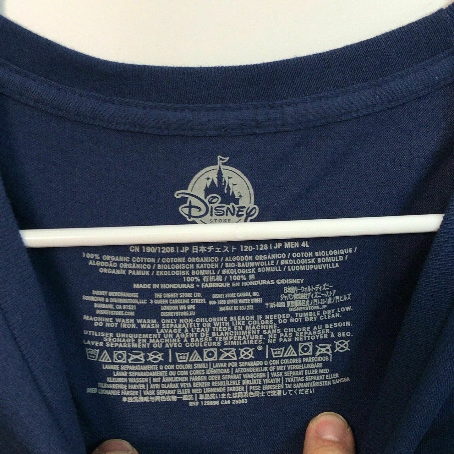 Disney Store Mens Size XL Dark Blue T-Shirt Darth Maul Graphic Cotton S/s NWT