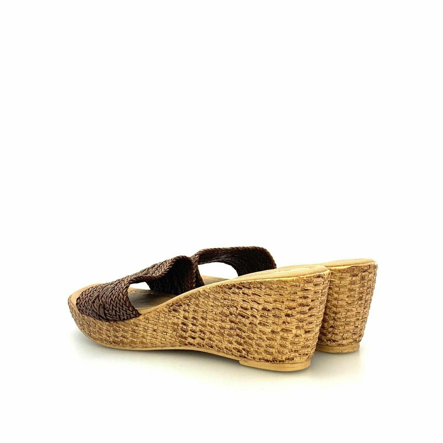 Tuscany By Easy Street Womens Woven Lightweight Wedge Heel Sandals, Brown - 9N