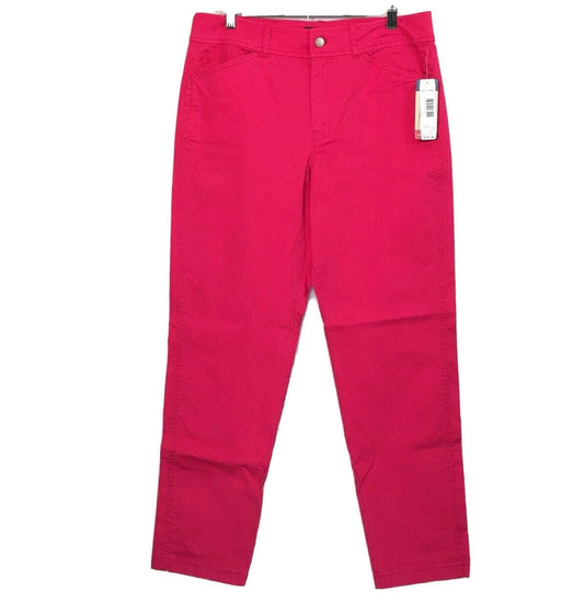 PENDLETON Womens Size 10 Bright Pink Slim Fit  Modern Pants Sit Below Waist NWT