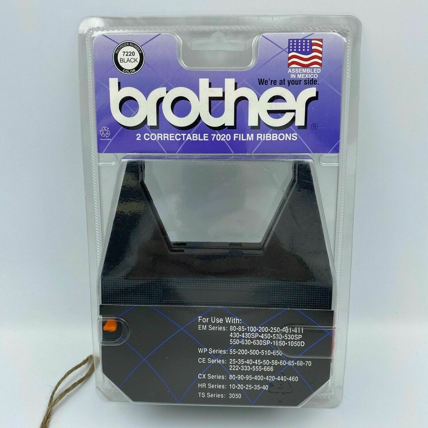 Brother Correctable 7020 Film Typewriter Ribbons NEW Pack Of 2 5/16” x 738’