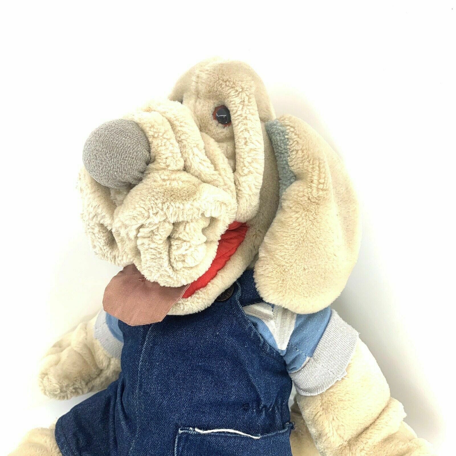 Ganzbros Wrinkles The Dog Stuffed Animal Plush Hand Puppet Pre