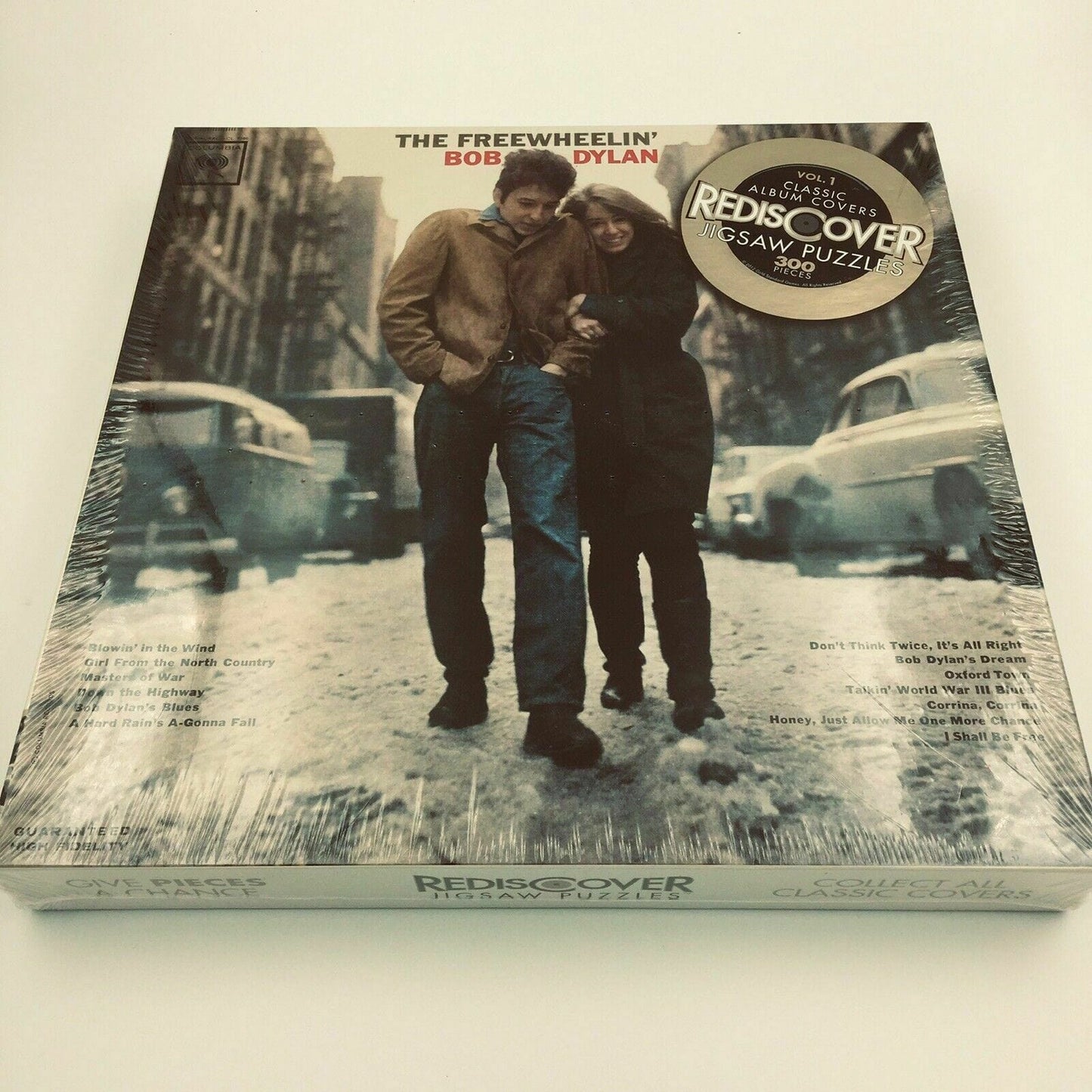 Rediscover 'The Freewheelin Bob Dylan Double Sided Jigsaw Puzzle NIB