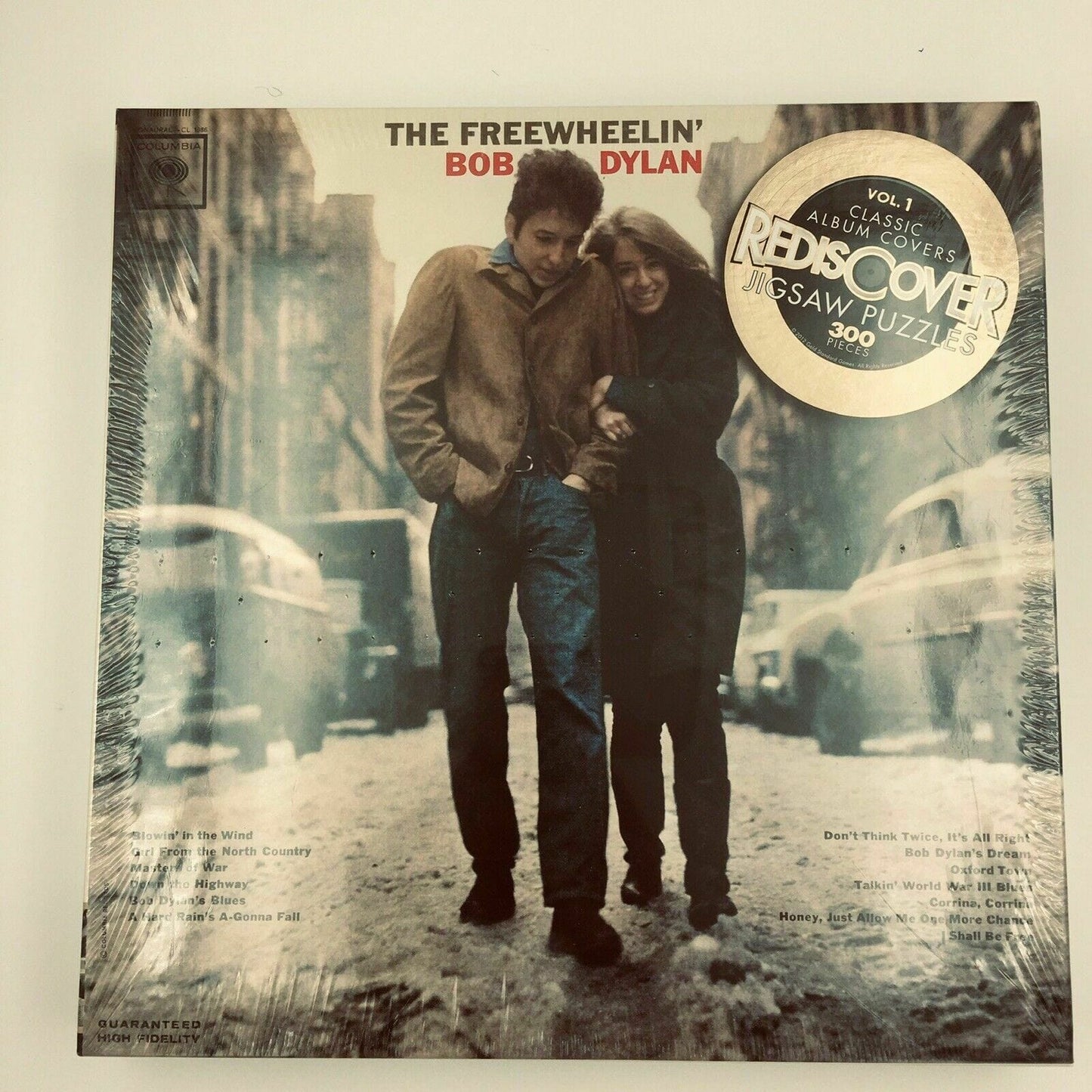 Rediscover 'The Freewheelin Bob Dylan Double Sided Jigsaw Puzzle NIB