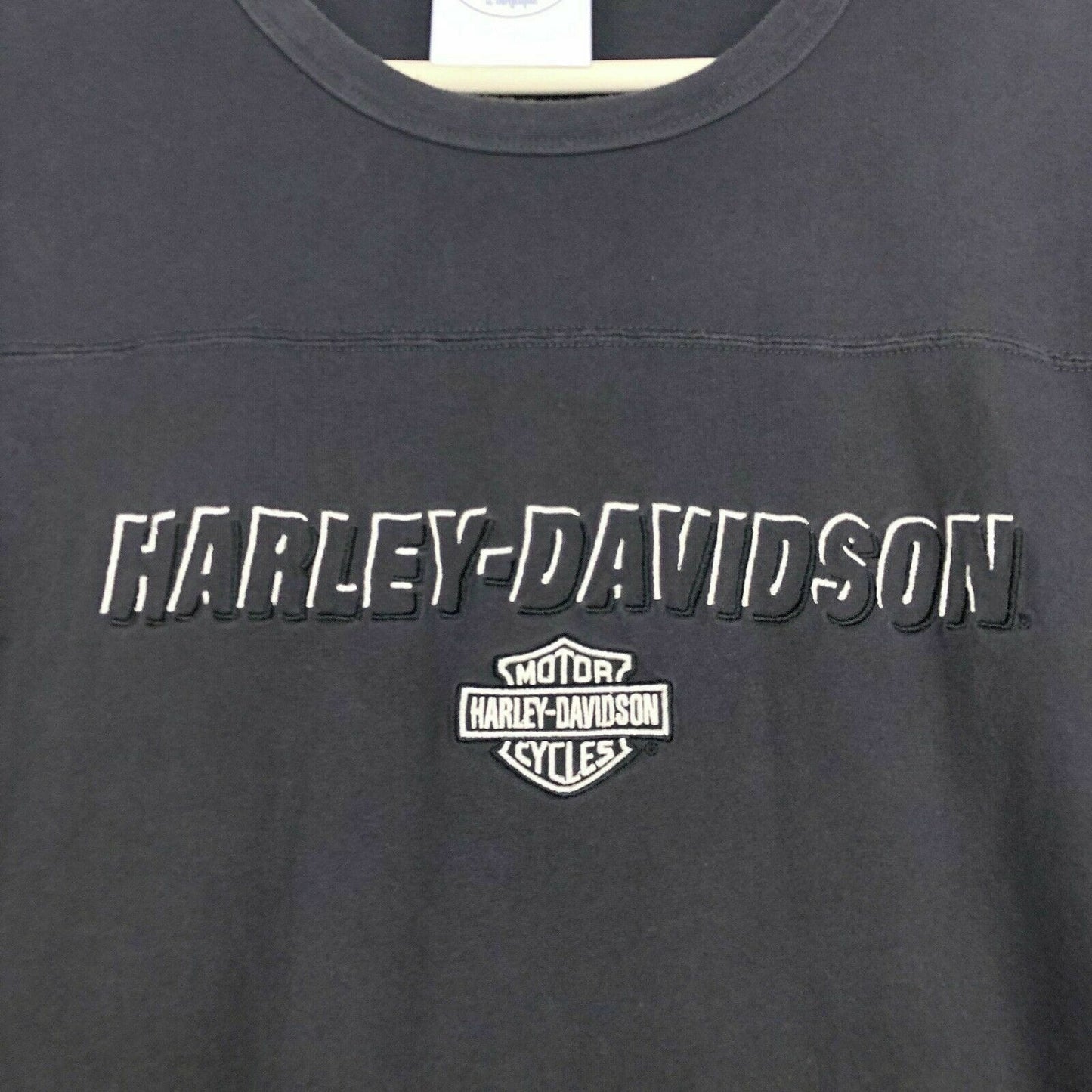 Harley Davidson Mens Size XL Black T-Shirt Henderson Nevada Embroidered S/s