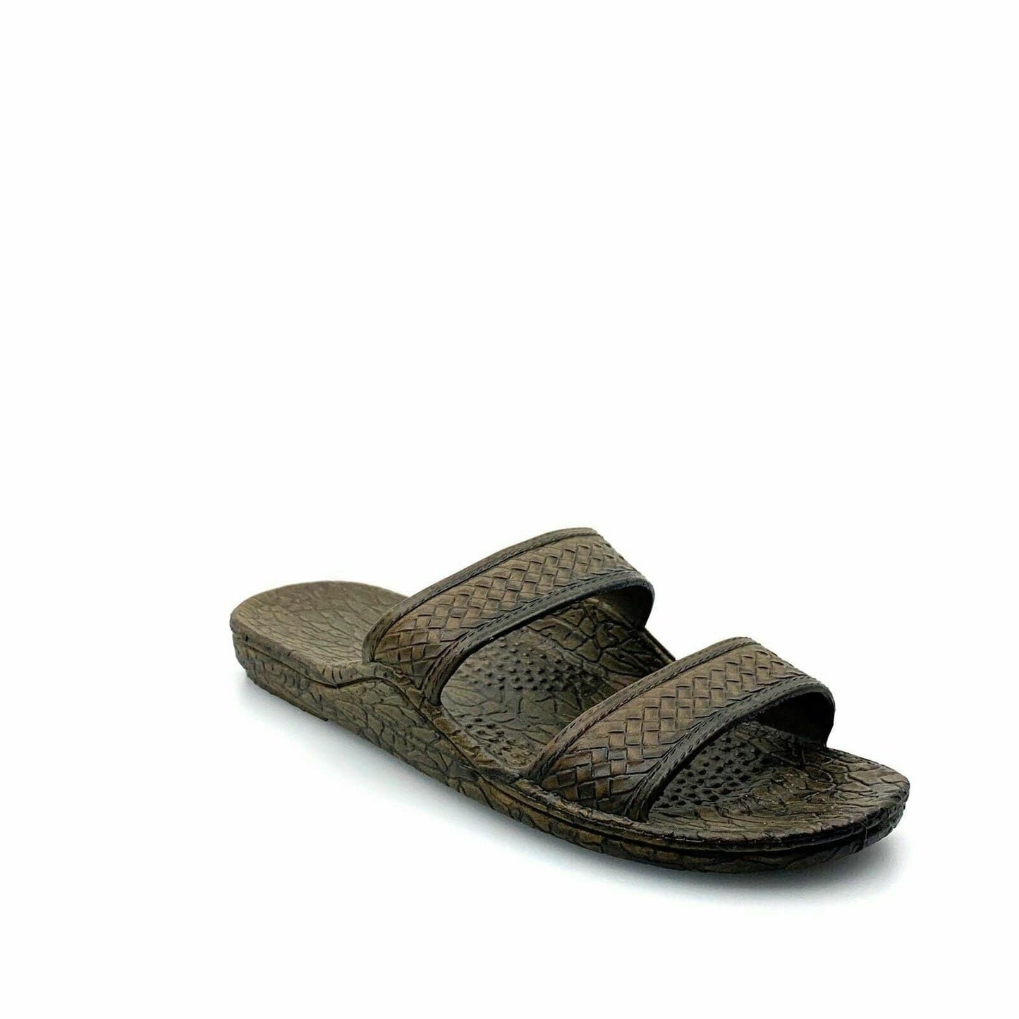 Pali Hawaii Size 13 Brown Rubber Sandals Classic Jandals Slides Shower Shoes