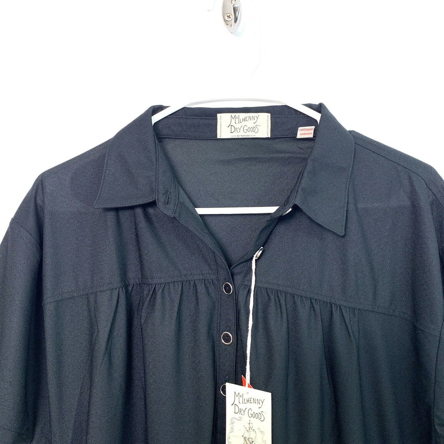 McIlhenny Dry Goods Womens Size XL Black 032 Dry Reserve Polo Shirt