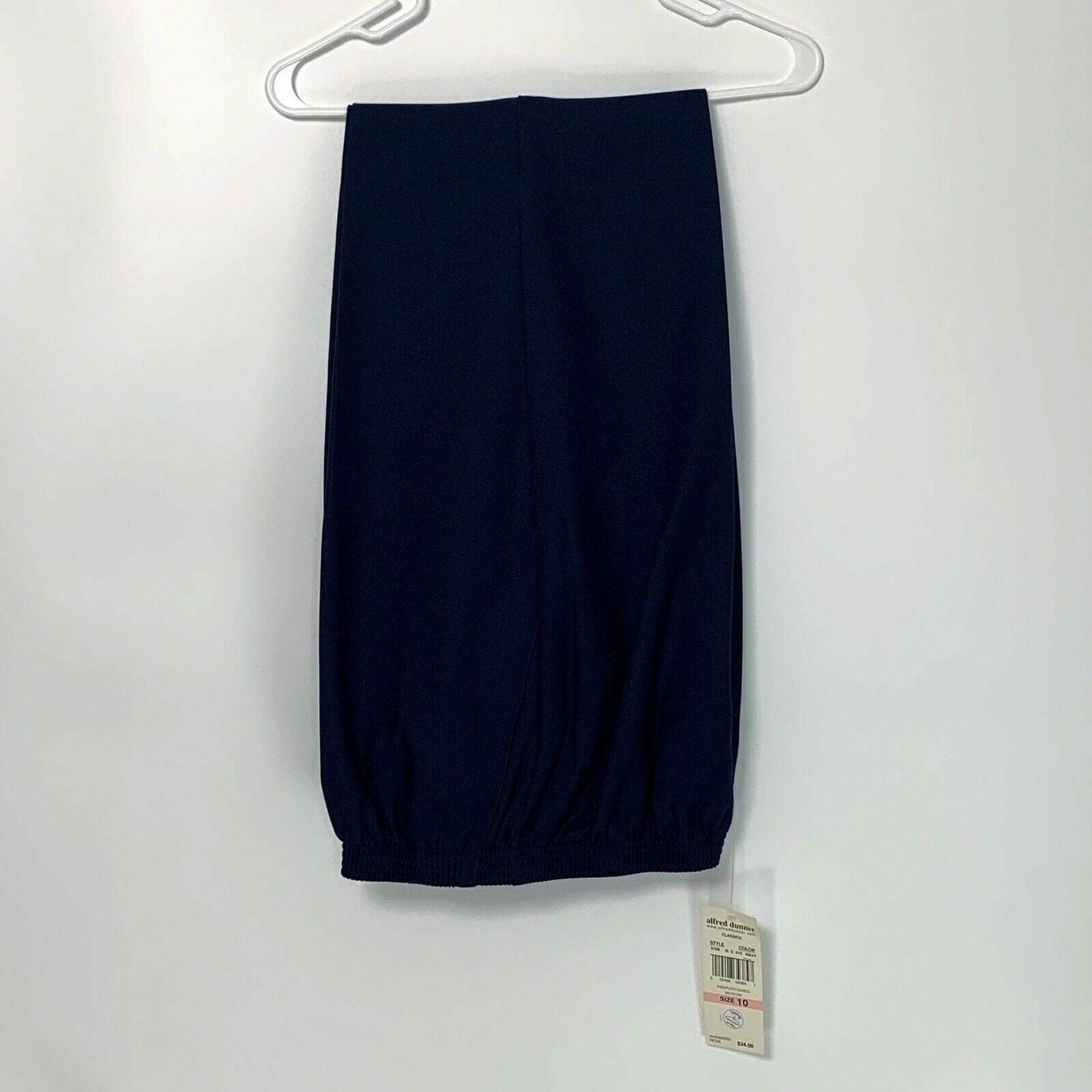 Alfred Dunner Womens Classics 2020 Pull On Pants Slacks, Navy Blue - Size 10
