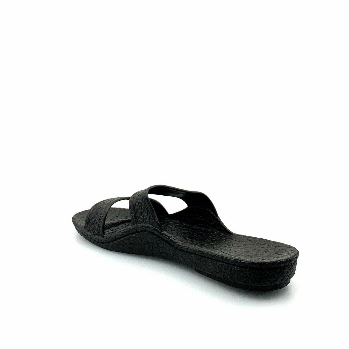 Pali Hawaii Size 13 Black Rubber Sandals Classic Jandals Slides Shower Shoes