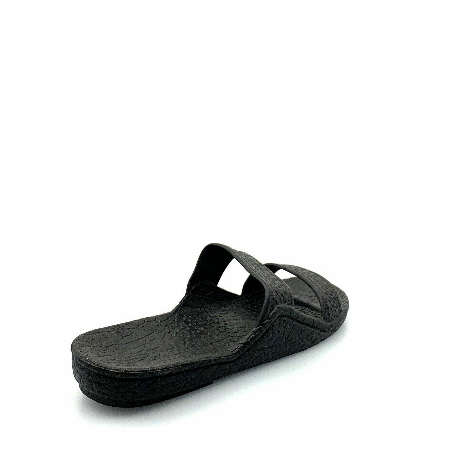 Pali Hawaii Size 13 Black Rubber Sandals Classic Jandals Slides