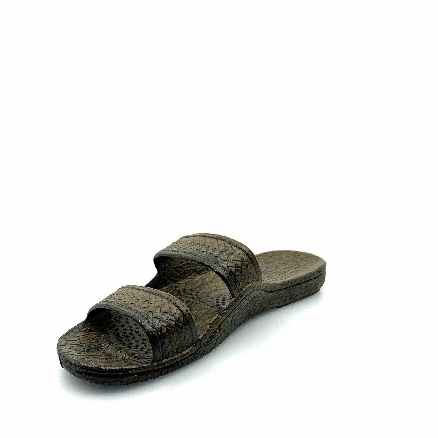 Pali Hawaii Size 12 Brown Rubber Sandals Classic Jandals Slides Shower Shoes