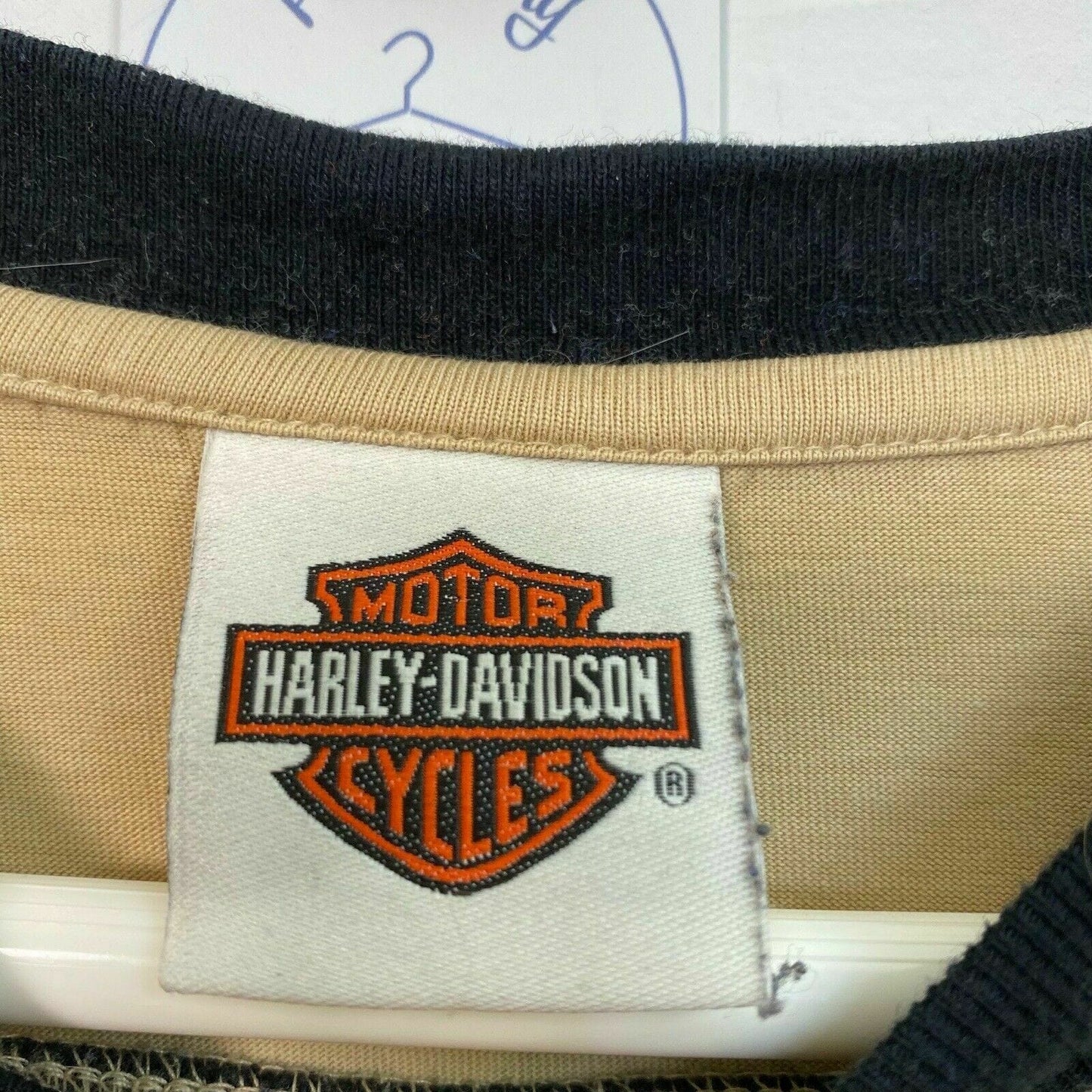Harley Davidson Motorcycles Mens Size XL Beige Brown T-Shirt Sturgis SD